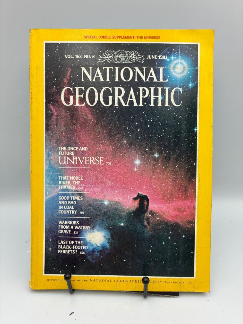 National Geographic Vol. 163 No. 6 1983 Hardcover Edition Astronomy & Science